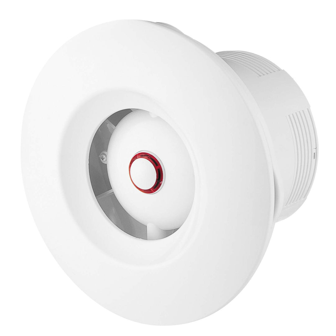 VONLIS Badlüfter Ventilator Wand Decke Niederspannung rund Ø 125 mm Feuchtesensor/Hygrostat Ø 125 mm
