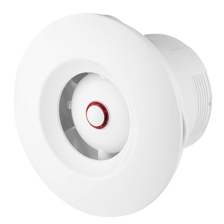 VONLIS Badlüfter Ventilator Wand Decke Niederspannung rund Ø 125 mm Feuchtesensor/Hygrostat Ø 125 mm