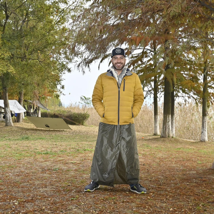 onewind Regenrock für Männer und Frauen Halber Poncho Wasserdicht Ultraleichte Nylon Regenhose Kilt