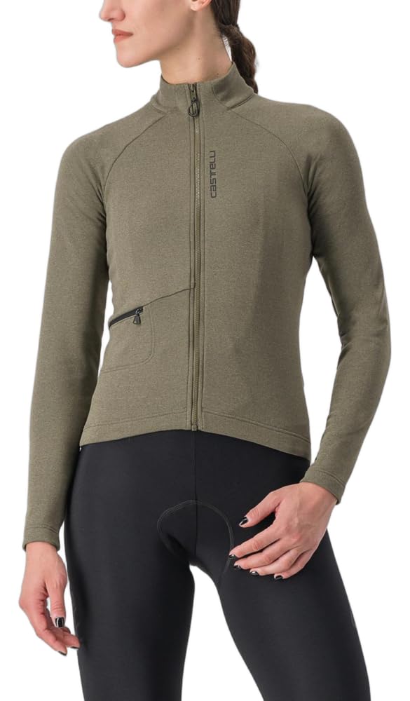 CASTELLI Damen Unltd Trail W JRS Sweatshirt S Tarmac/Light Black, S Tarmac/Light Black