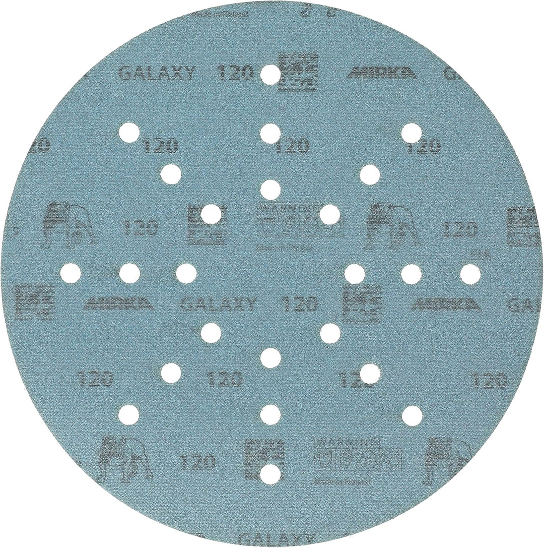 Mirka Galaxy Schleifpapier 225mm Klett Korn 120 / für Langhalsschleifer / 25 Stk Schleifscheiben, Ko
