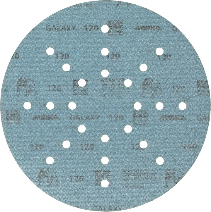 Mirka Galaxy Schleifpapier 225mm Klett Korn 120 / für Langhalsschleifer / 25 Stk Schleifscheiben, Ko