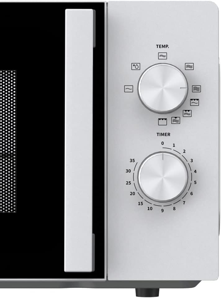 HiSense Mikrowelle H20MOWP1HG mit Grillfunktion und mechanischer Steuerung, Fassungsvermögen 20 l, L