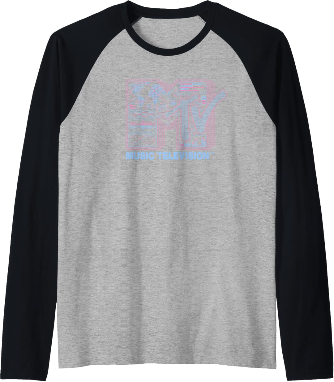 MTV Music Television Technology Logo Raglan