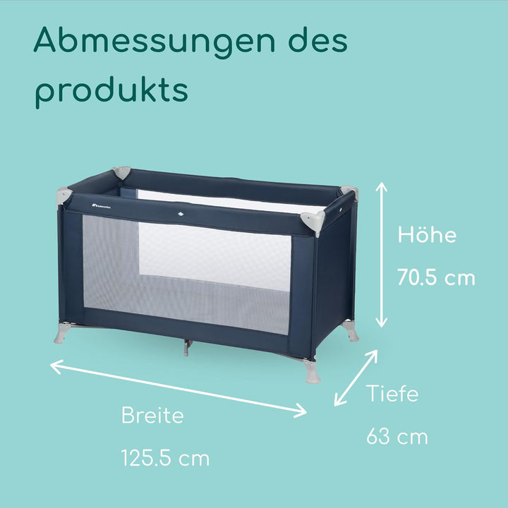 Bebeconfort Soft Dreams, Reisebett Baby, 0–3 Jahre (0–15 kg), leichtes Reisebettchen, Matratze aus H
