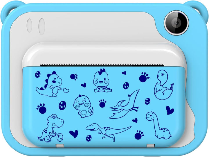 Ushining DigitalKamera Sofortbildkamera Kinder, 2,4 Zoll Bildschirm KinderKamera Videokamera Schwarz