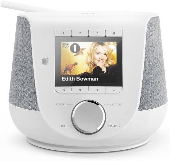 Hama DAB+ Digitalradio Internetradio (Smart Radio mit 2-Wege-Lautsprecher & Handy-Ladefunktion, WLAN