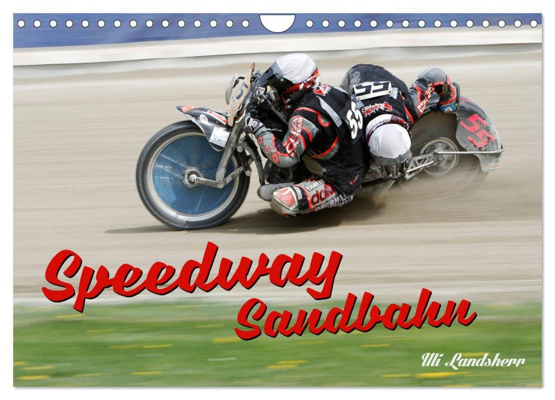 Speedway Sandbahn (Wandkalender 2026 DIN A4 quer), CALVENDO Monatskalender: Sandbahnrennen Gespann u
