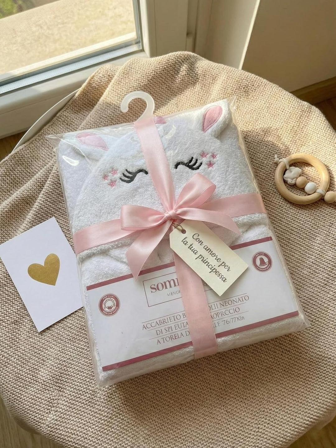 o-day Weicher Bademantel für Kinder, Frottee und lustig, Bademantel für Mädchen, Frottee mit Kapuze