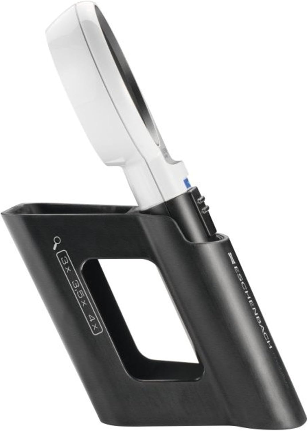 Eschenbach 15114 Optik Lupe Handlupe mit LED-Beleuchtung mobiluxLED Vergrösserng: 4X Linsengrösse: 7
