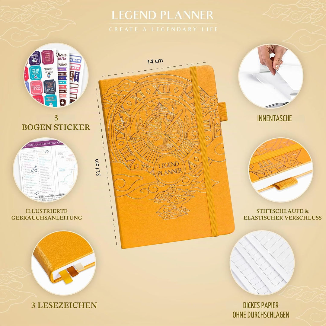 Legend Planner - Beste Wochenplanung und Monatskalender zur Steigerung der Produktivität, Erreichung