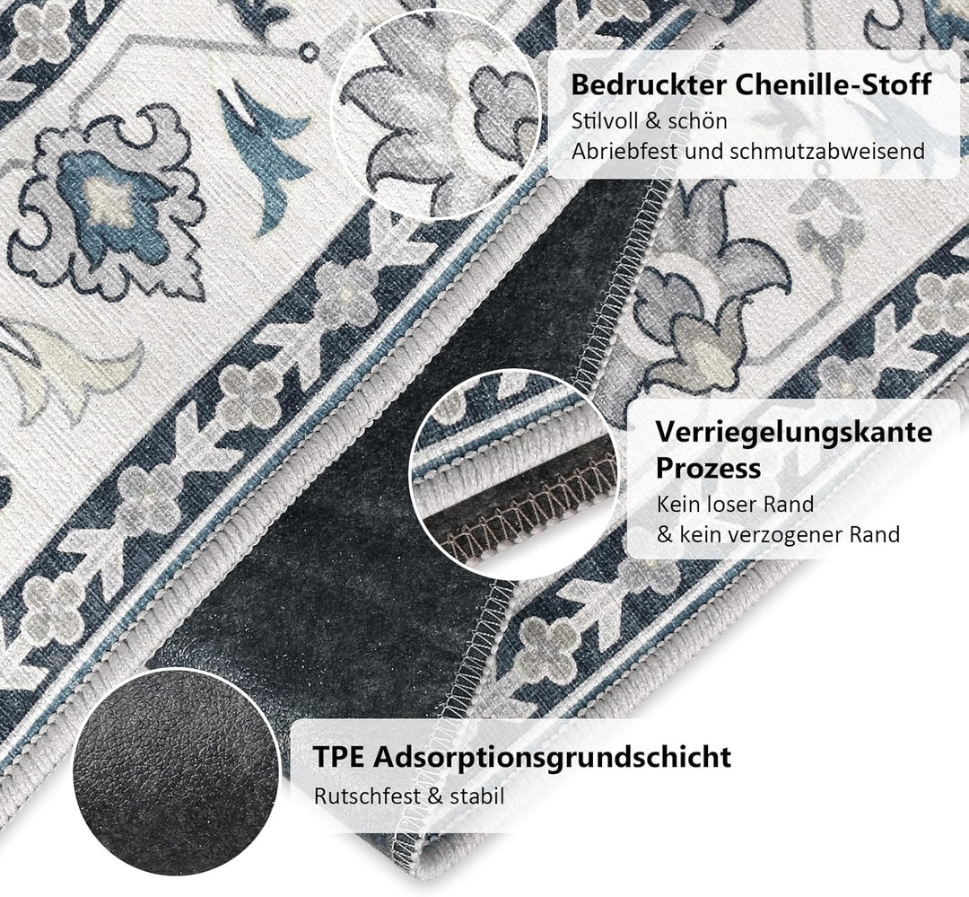 Bodenschutzmatte Bürostuhl 90X120 cm: Luxuriöse Bedruckter Stoff Bürostuhl Unterlage für Parkett und