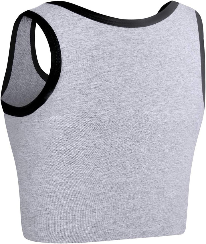 XUJI Brust binder Atmungsaktiv Baumwolle mit Gummiband für Transgender FTM Grau M, Grau M