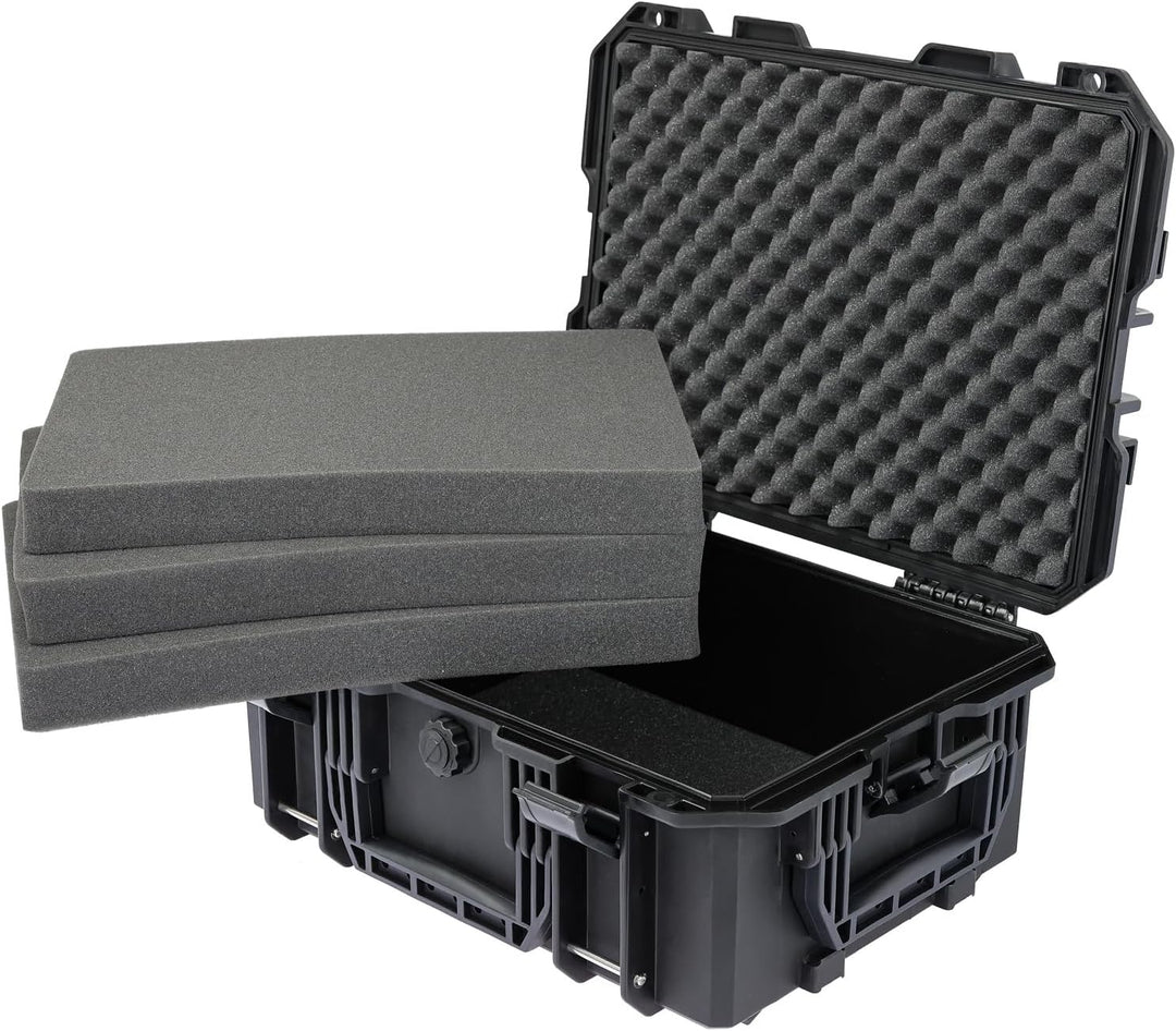 HMF 15401-02 Outdoor Kamerarucksack mit Rasterschaumstoff, Fotorucksack gross | 47,5 x 38 x 22,5 cm