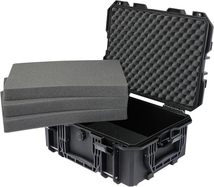 HMF 15401-02 Outdoor Kamerarucksack mit Rasterschaumstoff, Fotorucksack gross | 47,5 x 38 x 22,5 cm
