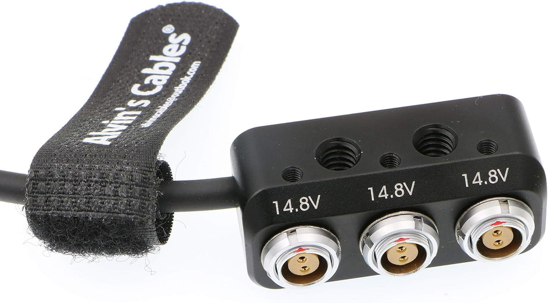 Alvin's Cables 1 bis 3 Mini Power Splitter Box Kabel D-Tap Stecker Movi Pro AUX Port auf 3 2 Pin Buc