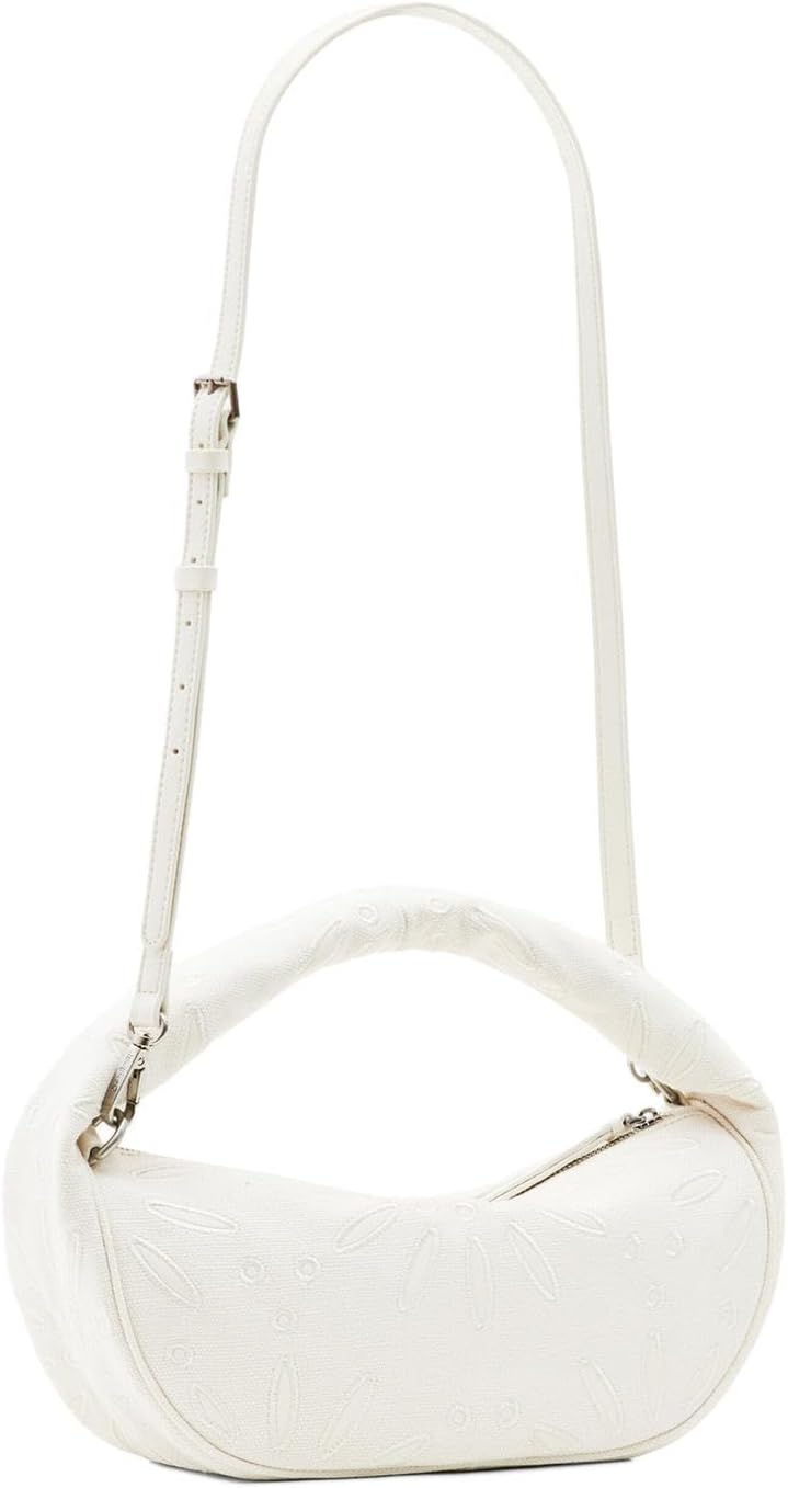 Desigual Damen Bag_Summer Dandelion BANG 2000 Black Weiss, Weiss