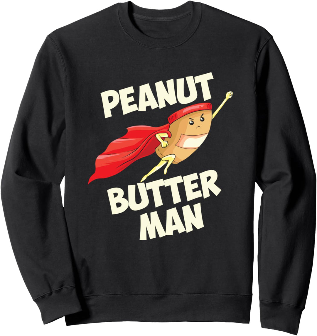 Peanut Butter Man Lustiges Halloween-Kostüm Sweatshirt