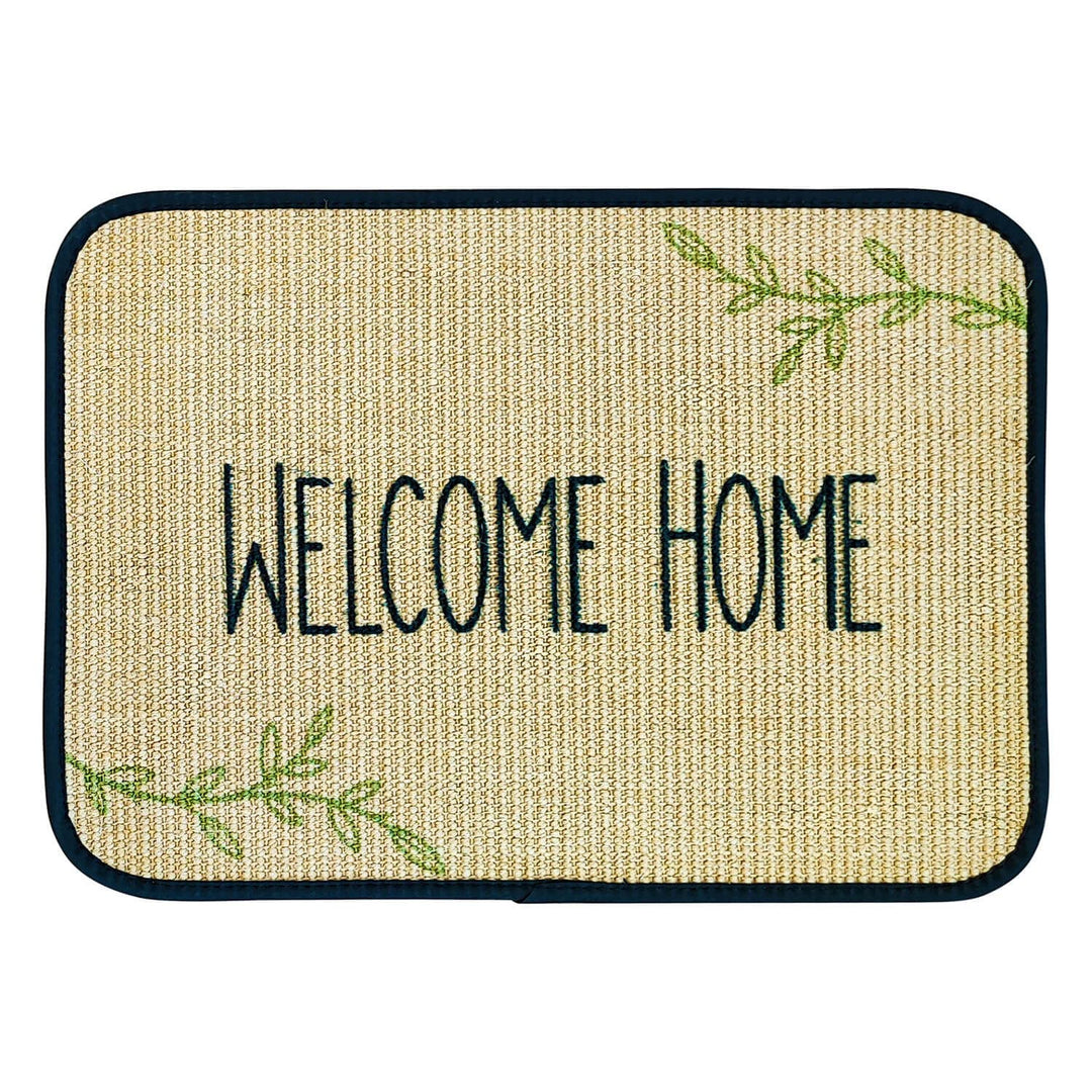 WohnDirect Eco-Sisal Fussmatte 40x60 - Fussmatte 100% Sisal - rutschfeste Türmatte Welcome - Kratzma