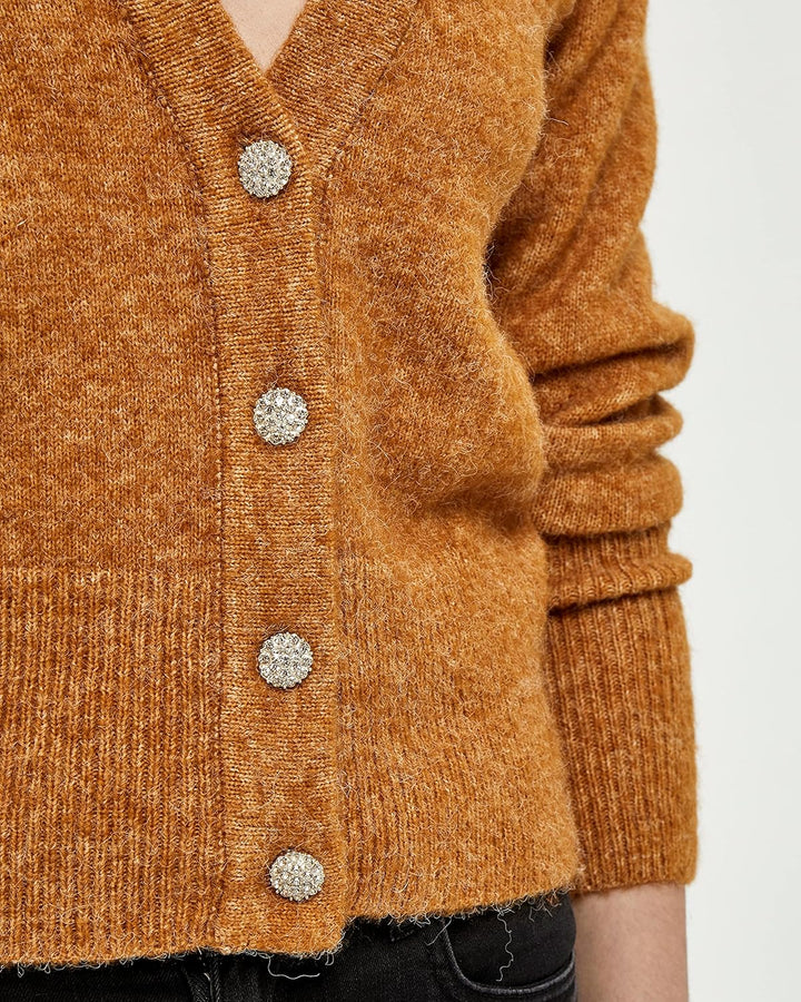 Desires Damen GEA Cardigan Strickjacke XXL 5835m Buckthorn Brown Mel, XXL 5835m Buckthorn Brown Mel