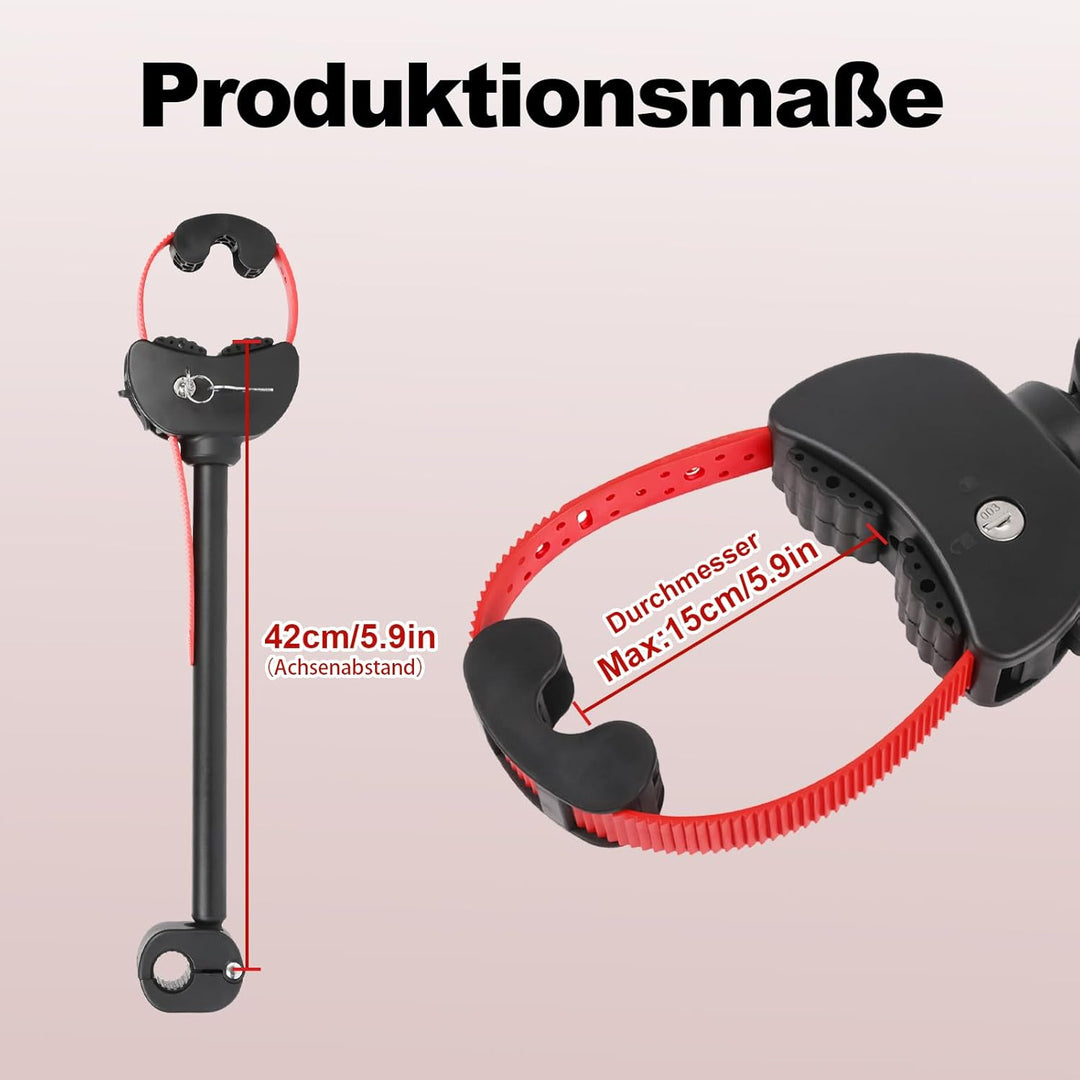 Rahmenhalter Ø25+30mm für Fahrrad/Ebike, Fahrradträger mit Ratschenriemen für 2. oder 3. Fahrrad, Ve