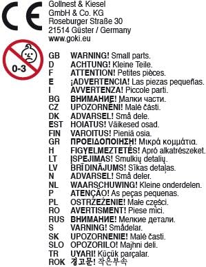 goki 51475 - Puppengartenmöbel aus Buchenholz - unterschiedliche Sitzmöglichkeiten- Modernes Streife