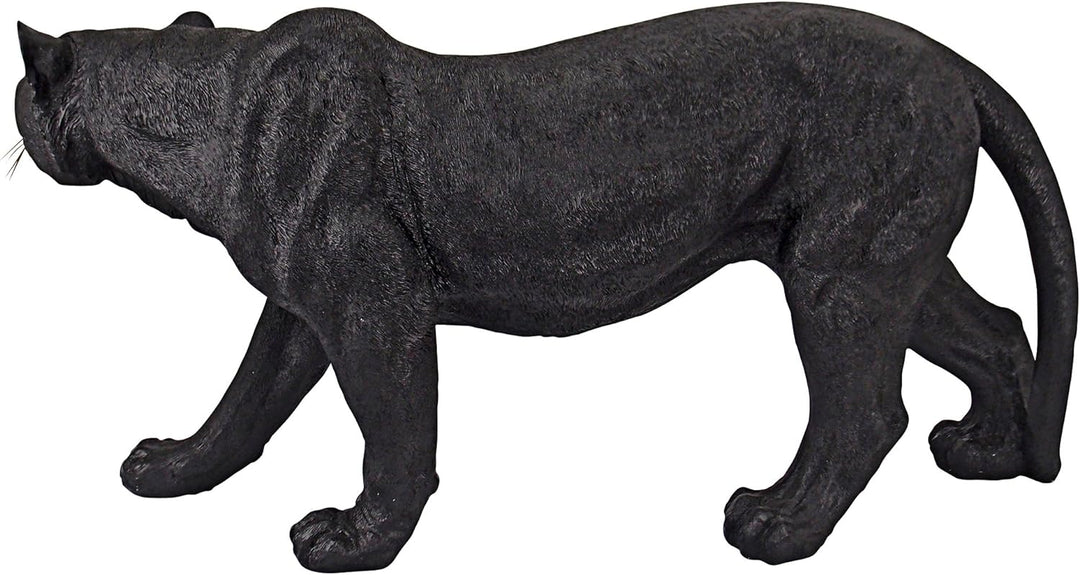 Design Toscano Raubtier im Schatten, Schwarzer Panther - Gartenfigur Large, Large