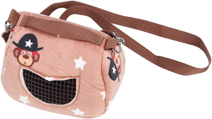 Zerodis Haustier Hamster Träger, Kaffee Flanell Plüsch Hamster Eichhörnchen Reisetaschen Tragbare at