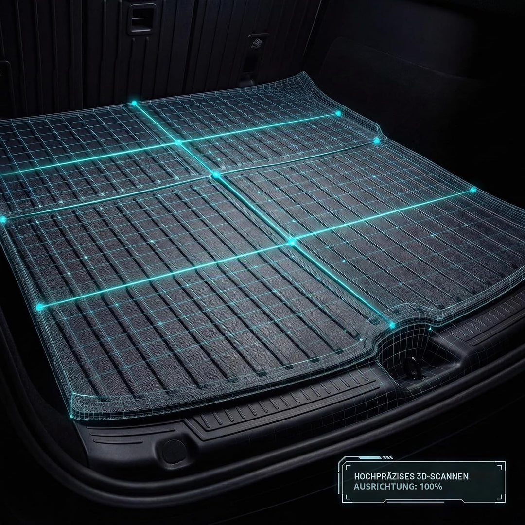 Kofferraumwanne für Tesla Model Y 2020-2026 (inkl. Juniper) - TPE Allwetter Kofferraummatte, rutschf