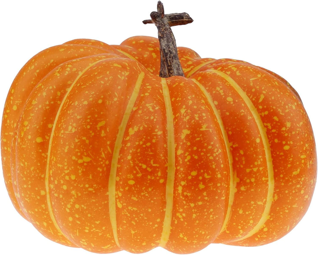 Gresorth 20 cm Fälschung Eben Kürbis Lebensecht Griff Künstlich Essen Halloween Christmas Dekoration