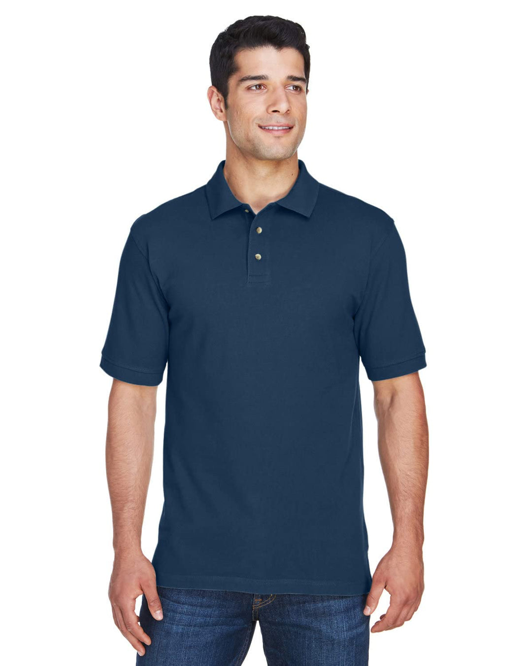 Men's Tall 6 oz. Ringspun Cotton Piqu? Short-Sleeve Polo NAVY 3XT