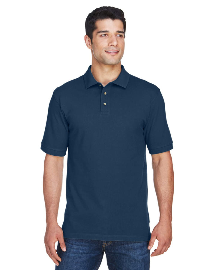Men's Tall 6 oz. Ringspun Cotton Piqu? Short-Sleeve Polo NAVY 3XT