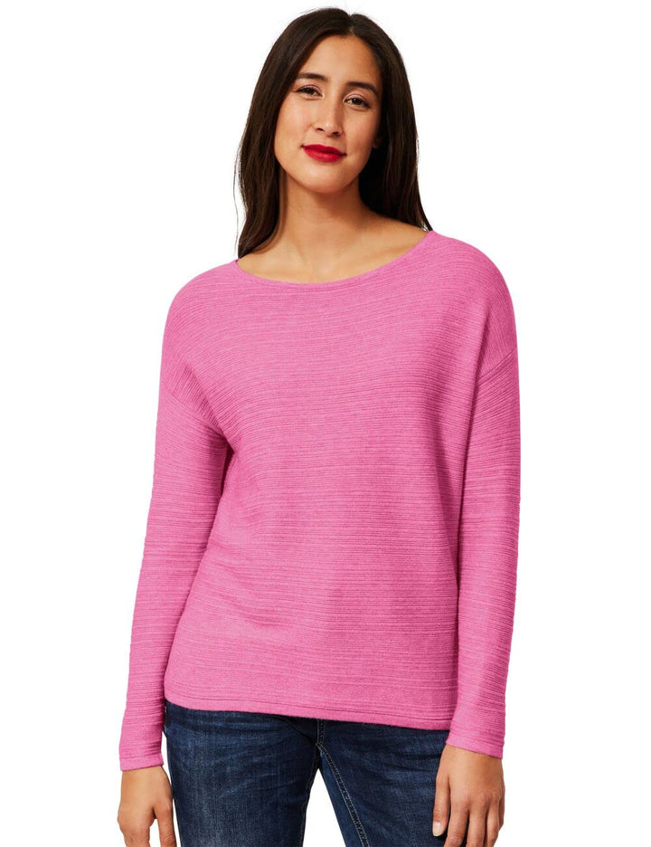 Street One Damen A302025 Strickpullover (1er Pack) 38 Pink Crush Melange, 38 Pink Crush Melange