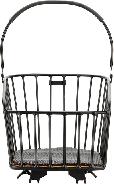 KLICKfix Unisex – Erwachsene Hinterradkorb-2128019620 Hinterradkorb, schwarz, 42x28x25cm