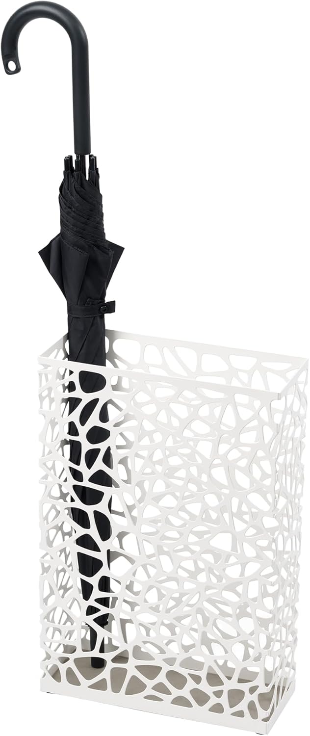 Umbrella Stand Nest rectangle - white Weiss, Weiss
