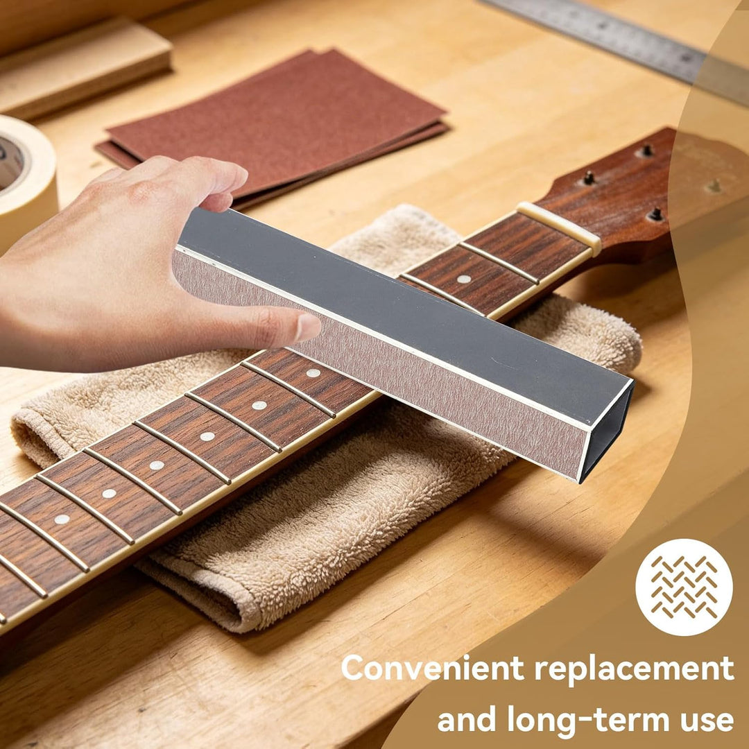 Gitarren Bund Nivellierungs, 20x3,8x2,5cm/7,9X1,5X1 Zoll Schleifbalken Nivellierstange mit selbstkle