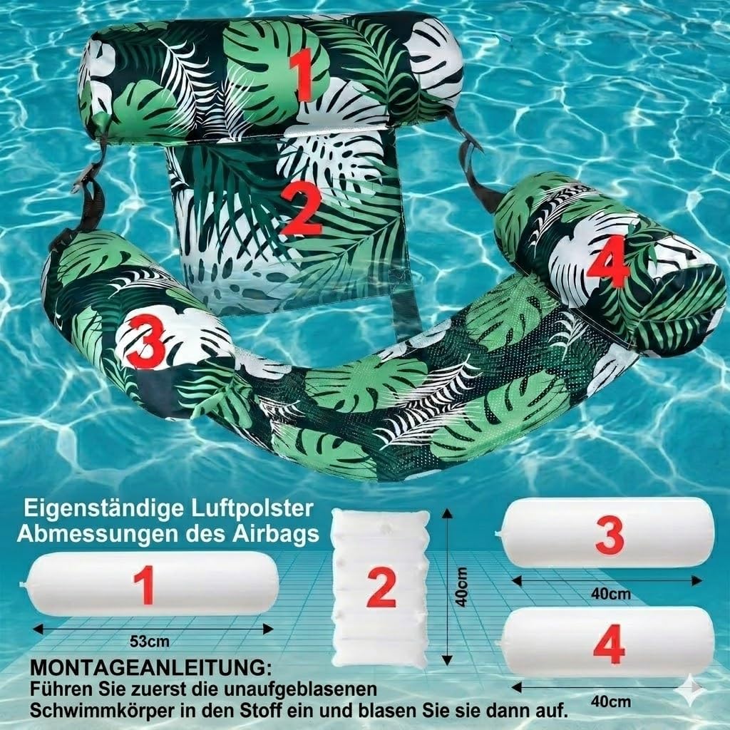 X2 Luftmatratze Pool. Luftmatratze Wasser Aufblasbare. Robuste Schwimmhilfen Für Erwachsene, Ideal F