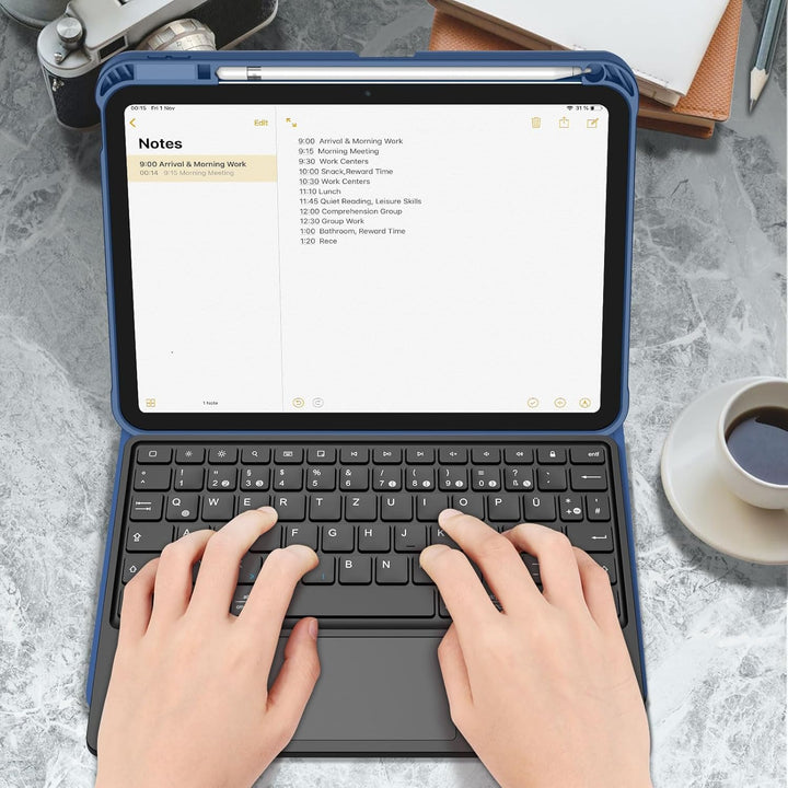FINTIE Tastatur Hülle für iPad 11. Generation 2025 11", iPad 10. Generation 2022 10.9" Schutzhülle m
