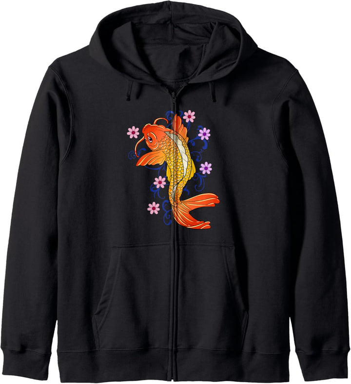 Koi Fisch Geschenk Chinesisch Koi Karpfenfisch Kapuzenjacke