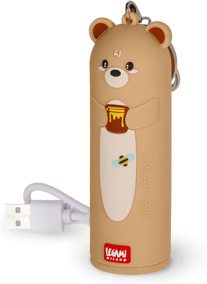 Legami - Tragbares Ladegerät - My Super Power, lädt 2 Geräte gleichzeitig, USB-Kabel Typ C im Liefer