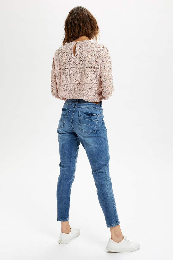 Cream CRholly Jeans - Baiily Fit 7/8 Damen Jeans Designer 7/8 Jeanshose Curved fit Knopfleiste 25 Li