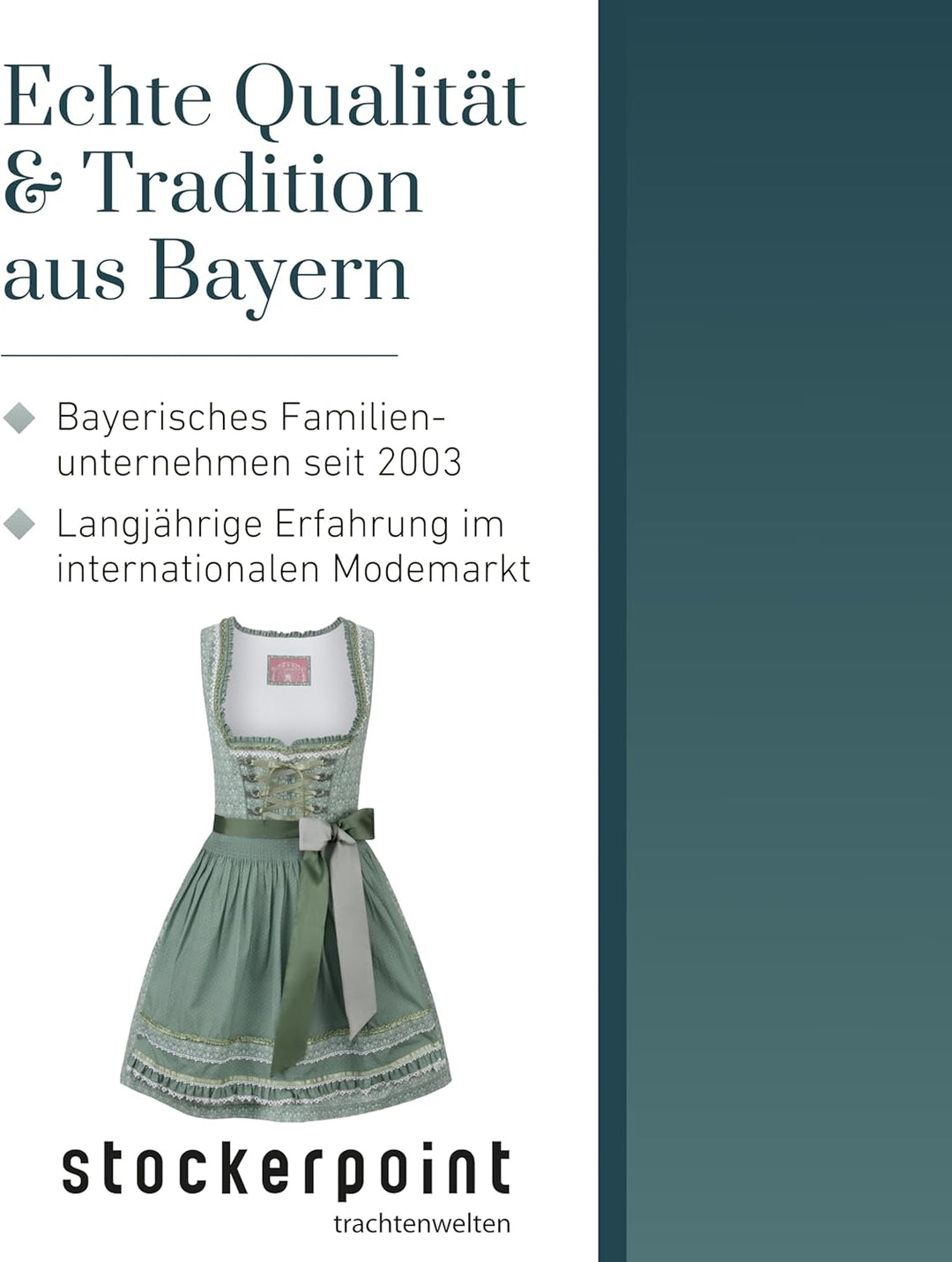 Stockerpoint Damen Dirndl Kim Kleid für besondere Anlässe 30 Salbei, 30 Salbei