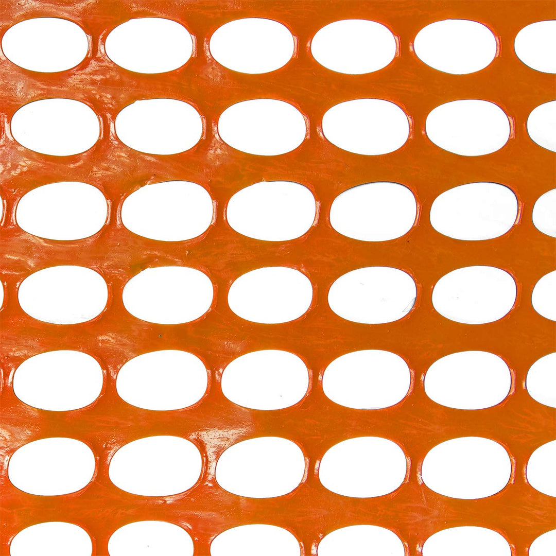 HaGa® Absperrzaun orange, 50m x 1,2m Höhe, Maschenweite 50mm x 35mm, ideal für Baustellen Sicherheit