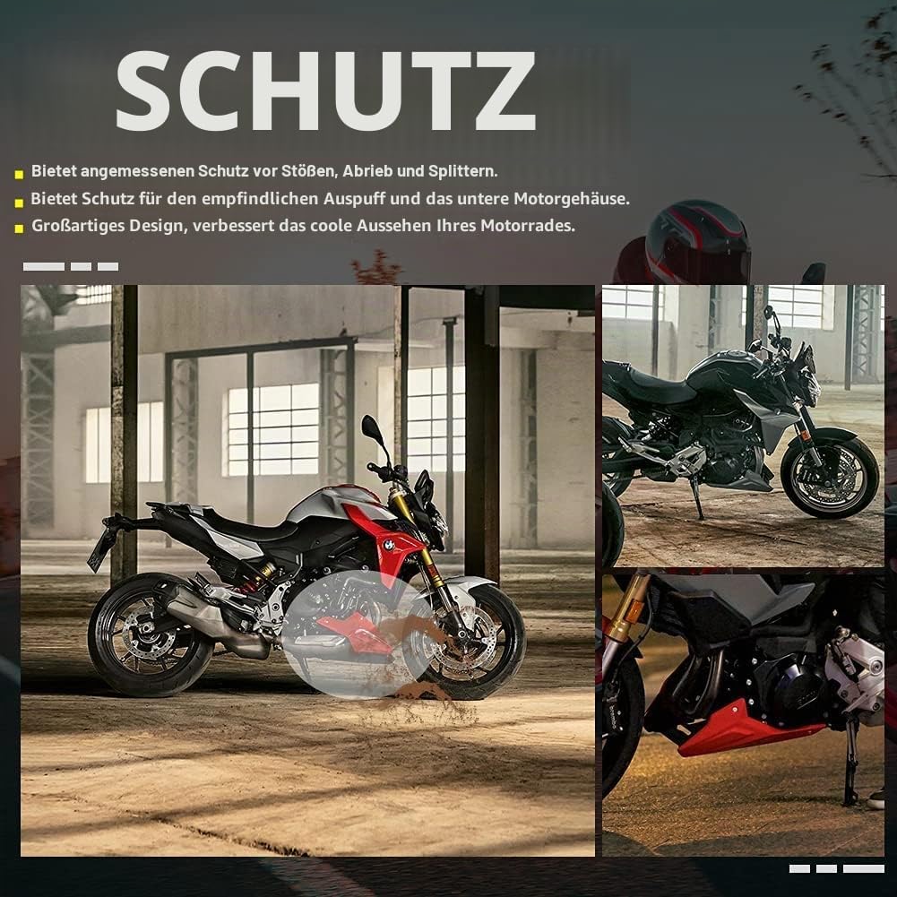 Cubierta de motocicleta Bellypan Motor Guard Chasis Bumper Protection Cover Panel Inferior Spoiler C