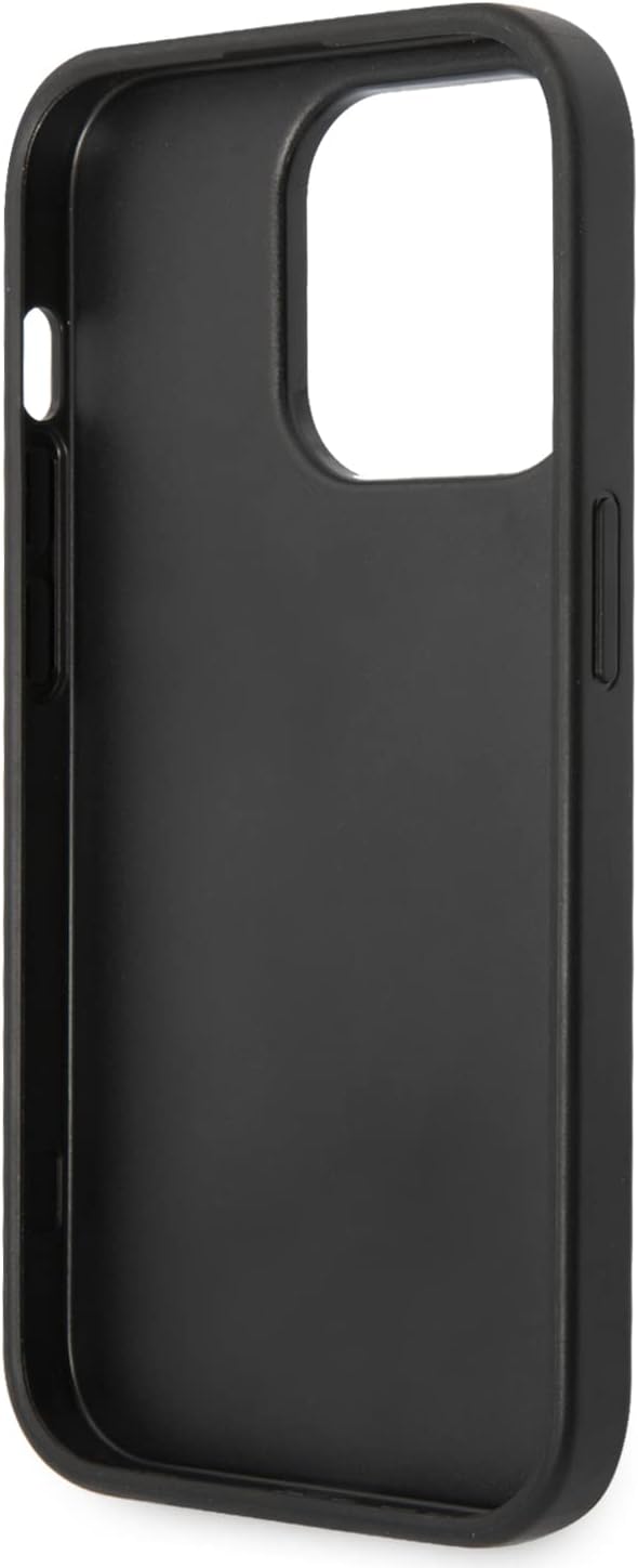Karl Lagerfeld KLHCP14LGFKPG Hülle für iPhone 14 Pro 6,1" hardcase Silber/Silver Glitter Flakes Ikon