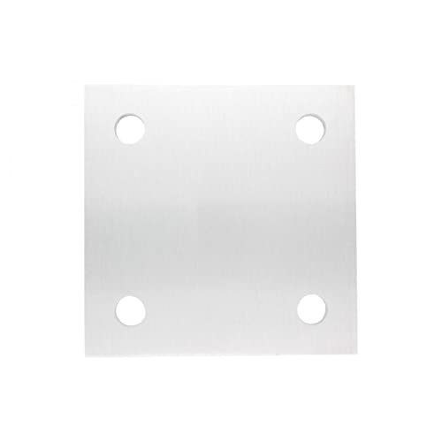 Ankerplatte 120 x 120mm, Stärke 8mm, mit vier ø 13mm Bohrungen, einseitig geschliffen