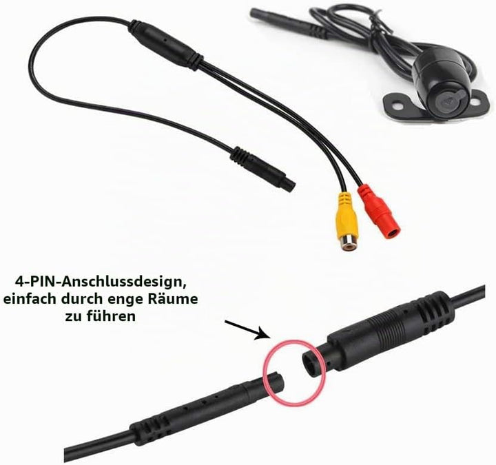 REARMASTER Multifunktionales Auto Rückfahrkamera, kleine Grösse Front-Kamera/Rückfahrkamera/Seiten K