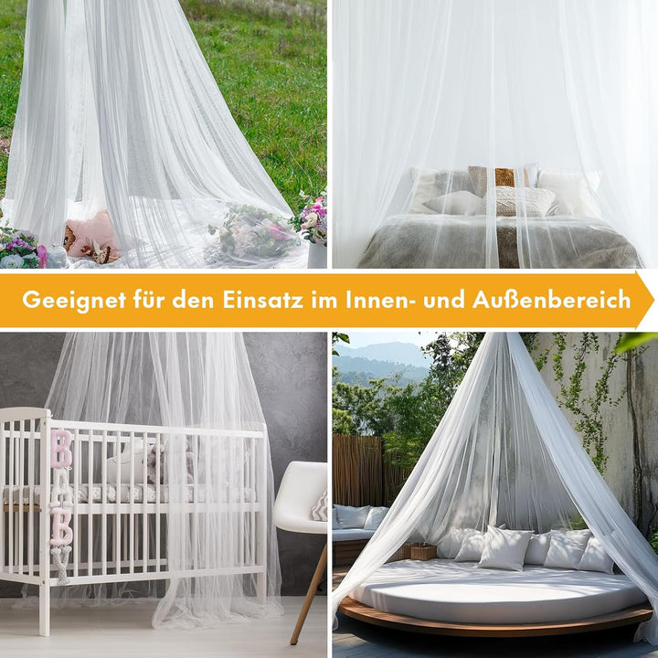 Twinkle Star Moskitonetz Reise mit Reisetasche und Aufhänge-Seil, Öffnungsdesign Mückennetz, 2,2m ho