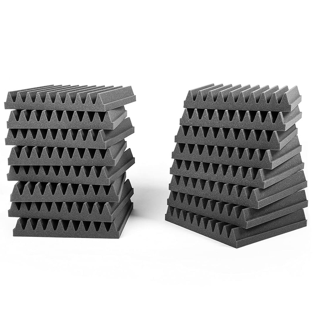 AcousPanel Akustikschaumstoff Schaumstoffplatten Acoustic Foam Schallabsorber Anthrazitgrau (30x30x5