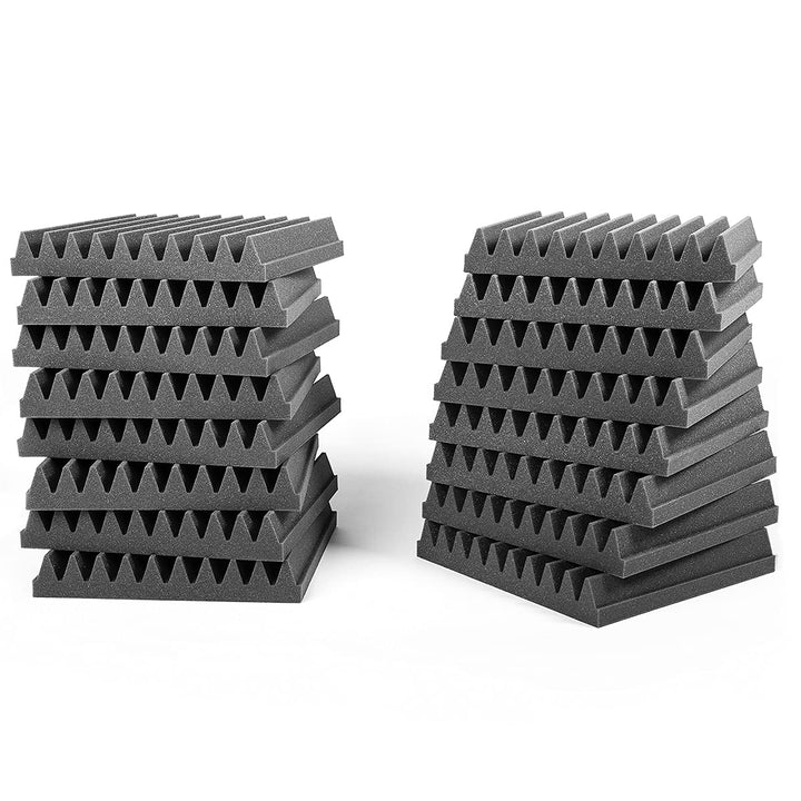 AcousPanel Akustikschaumstoff Schaumstoffplatten Acoustic Foam Schallabsorber Anthrazitgrau (30x30x5